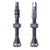 Peaty's Holeshot Fast Flow Tubeless Valves 42mm Slate Pair