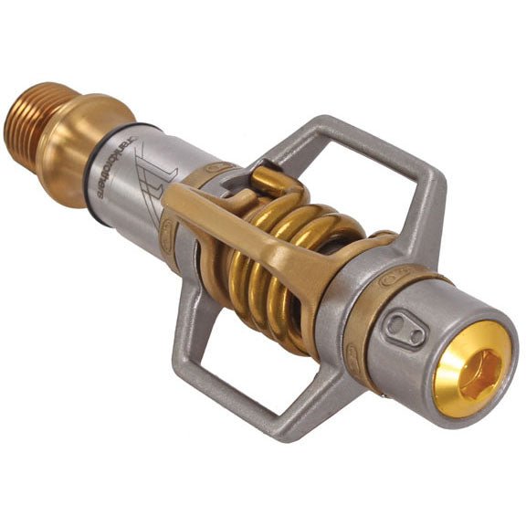 Pedals Crank Brothers Crankbrothers Egg Beater 11 Pedals - Dual Sided Clipless Titanium  9/16" Gold Dim Gray