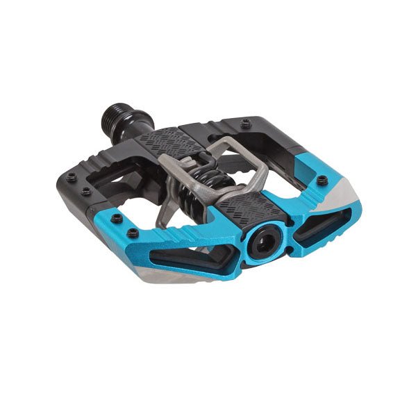 Pedals Crank Brothers Crankbrothers Mallet Enduro Pedals - Dual Sided Clipless Platform Aluminum 9/16" Blue/BLK Long Spindle Dark Slate Gray