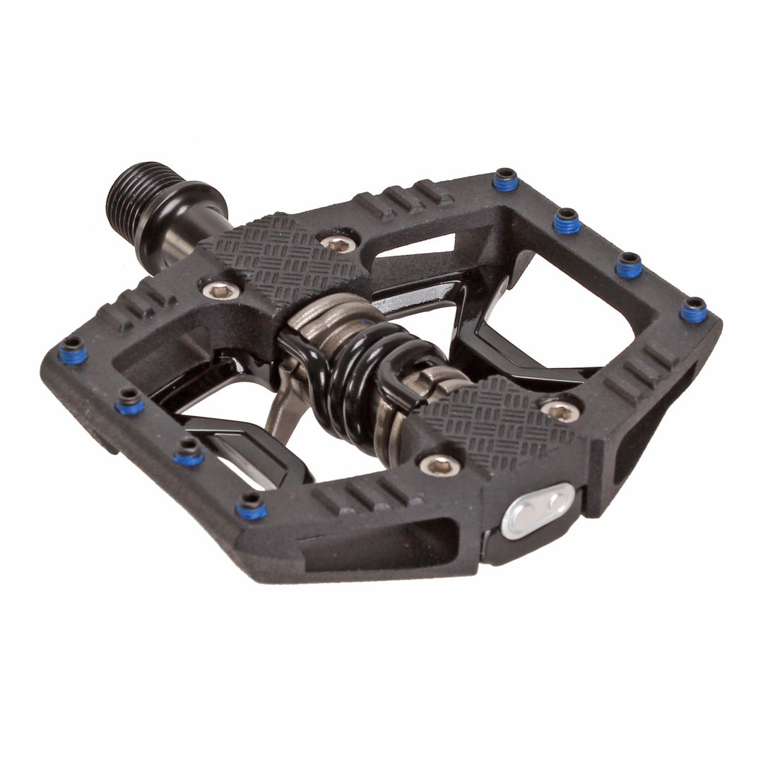Pedals Crank Brothers Crankbrothers Double Shot 3 Pedals - Single Side Clipless Platform Aluminum 9/16" BLK Dark Slate Gray
