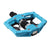 Pedals Crank Brothers Crankbrothers Double Shot 2 Pedals - Single Side Clipless Platform Aluminum 9/16" Blue/BLK Medium Turquoise