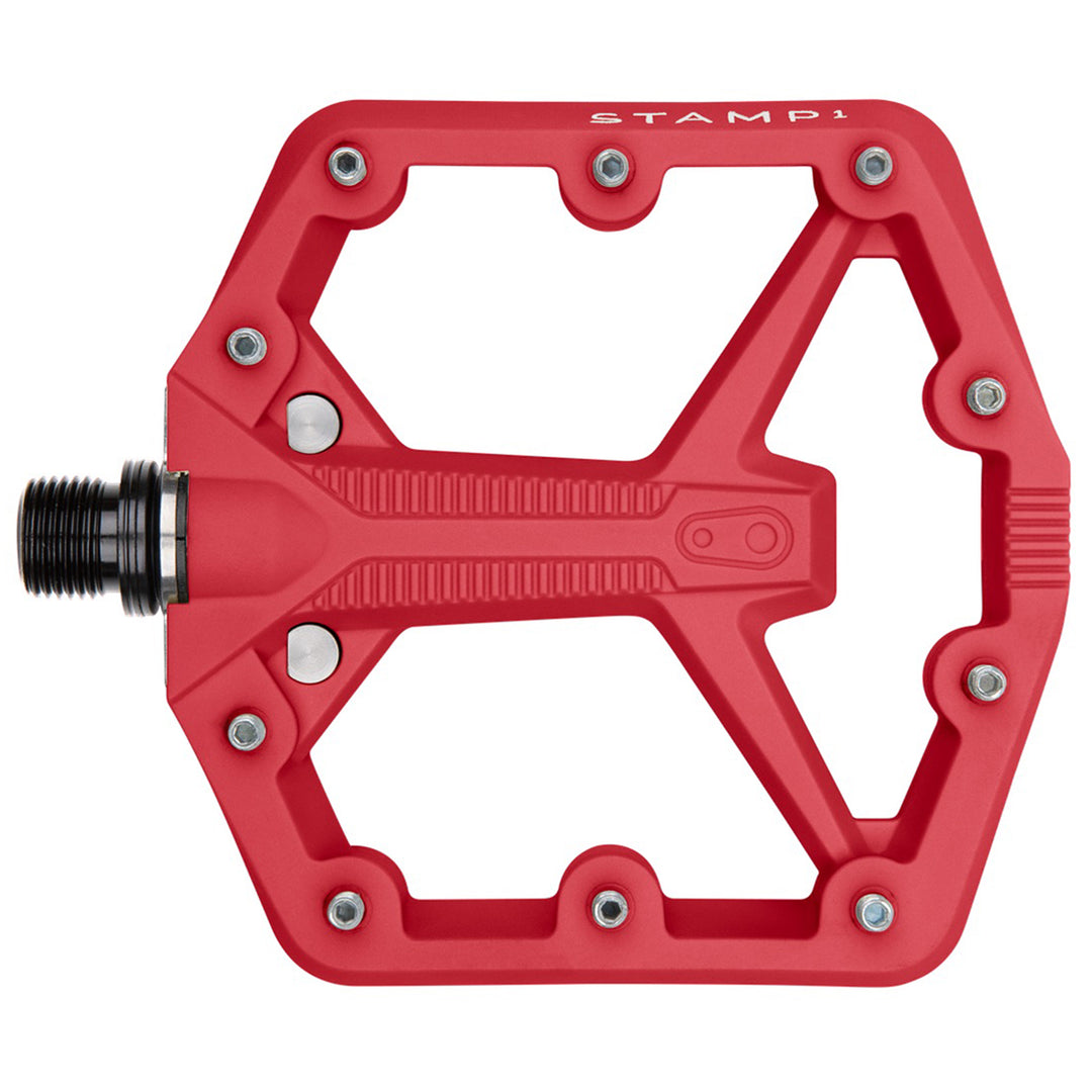 Pedals Crank Brothers Crankbrothers Stamp 1 Gen 2 Pedals - Platform Composite 9/16" Red Small Maroon