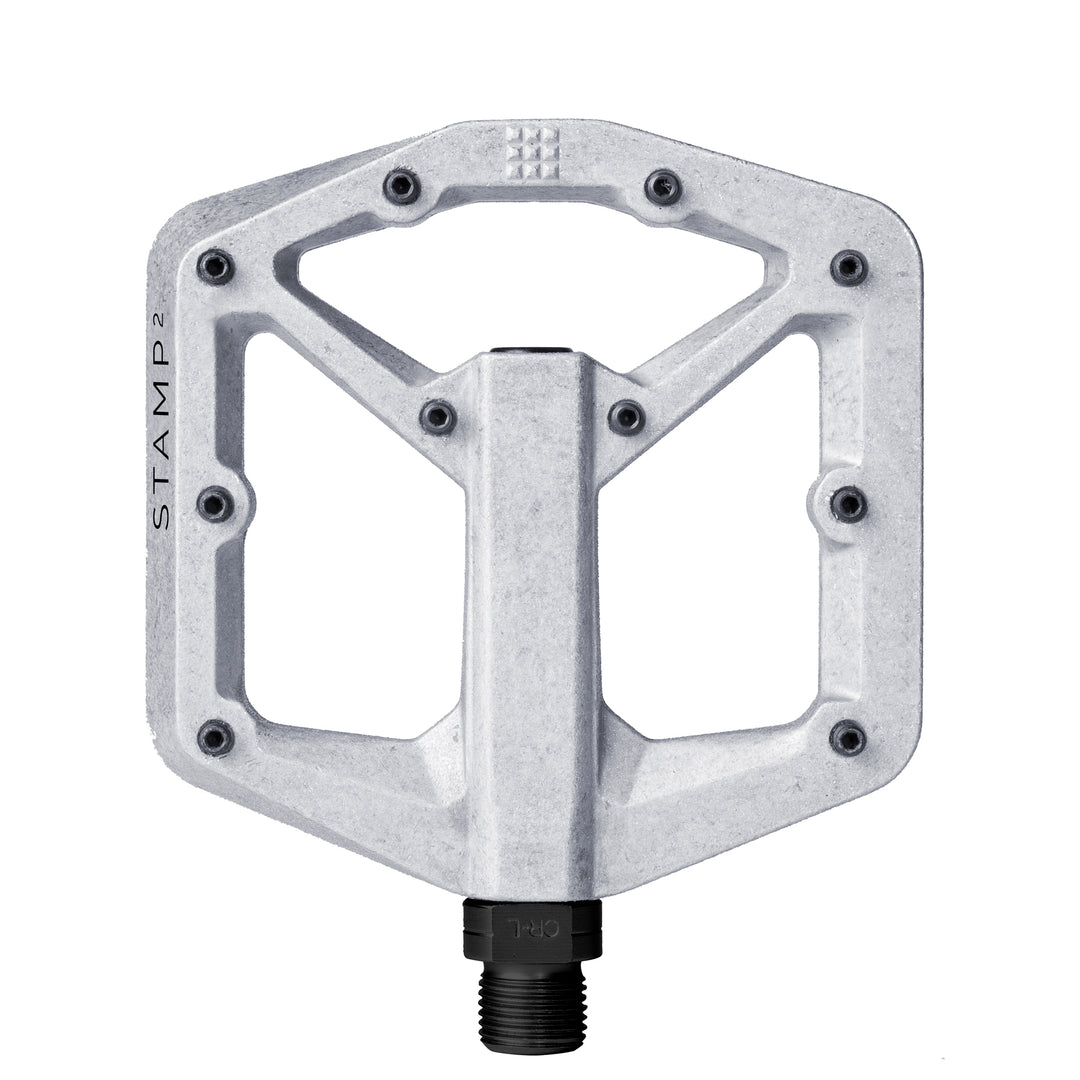 Pedals Crank Brothers Crankbrothers Stamp 2 Small Platform Pedals Raw Silver Light Gray