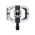 Pedals Crank Brothers Crankbrothers Mallet E LS Pedals - Dual Sided Clipless Platform Aluminum 9/16" High Polish Silver Dark Slate Gray