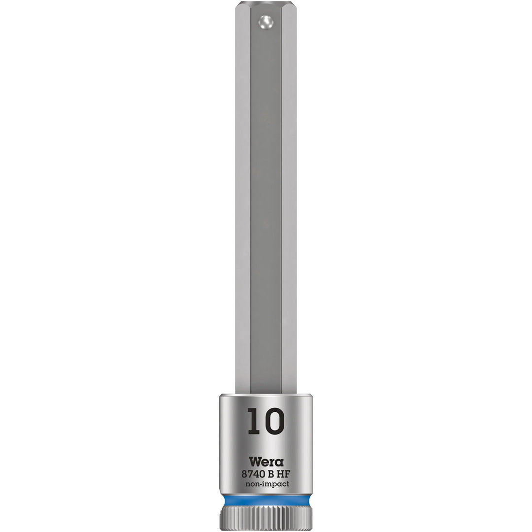 Wera Tool 3/8" 8740 B HF1 Zyklop Long Hex Bit Socket 10mm