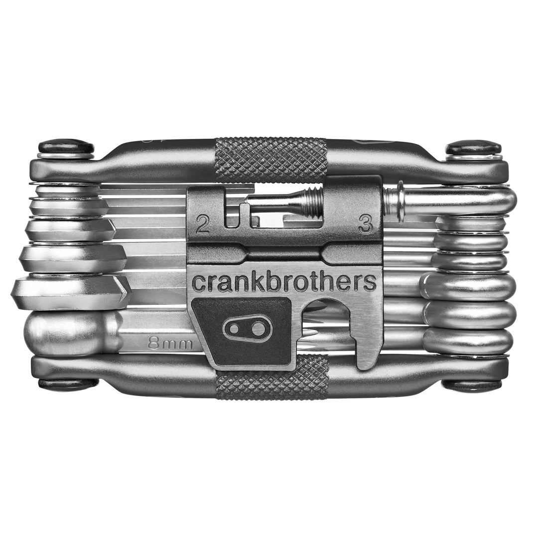 Multi Tools Crank Brothers Crankbrothers Multi-19 Mini Tool with Flask Nickel Dark Slate Gray