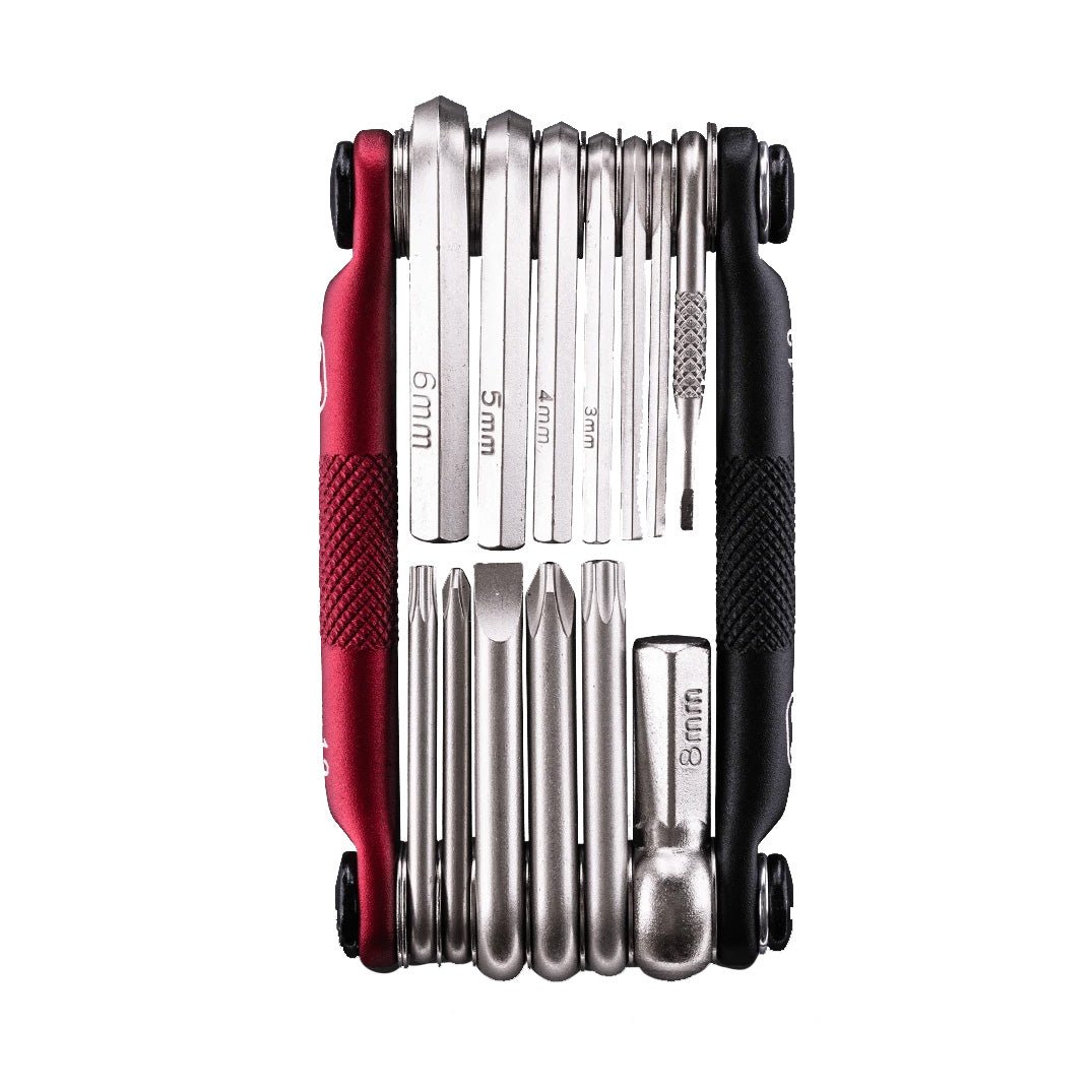 Multi Tools Crank Brothers Crankbrothers Multi 13 Tool - Matte Black/Red Light Gray