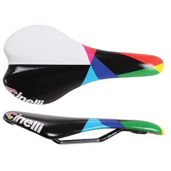 Saddles Cinelli Cinelli Caleido Crest Saddle CrMo Rail - Caleido Dark Slate Gray