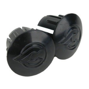 Bars Ends & Plugs Cinelli Cinelli Bar End Plugs Cinelli Milano Black Pair Dark Slate Gray