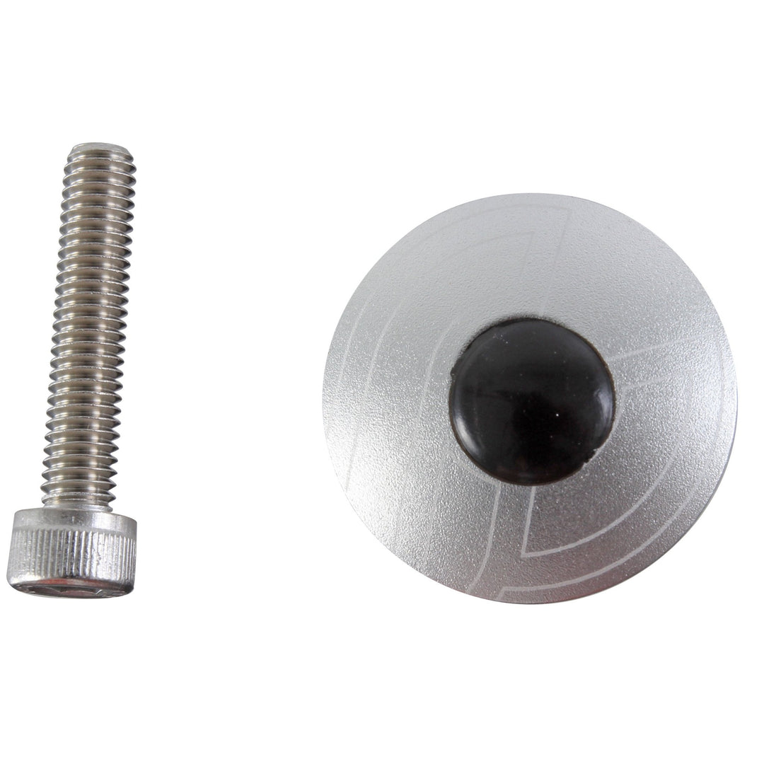 Headset Accessories Cinelli Cinelli Top Cap Kit Cinelli 1-1/8" Alloy Steerers Silver Gray