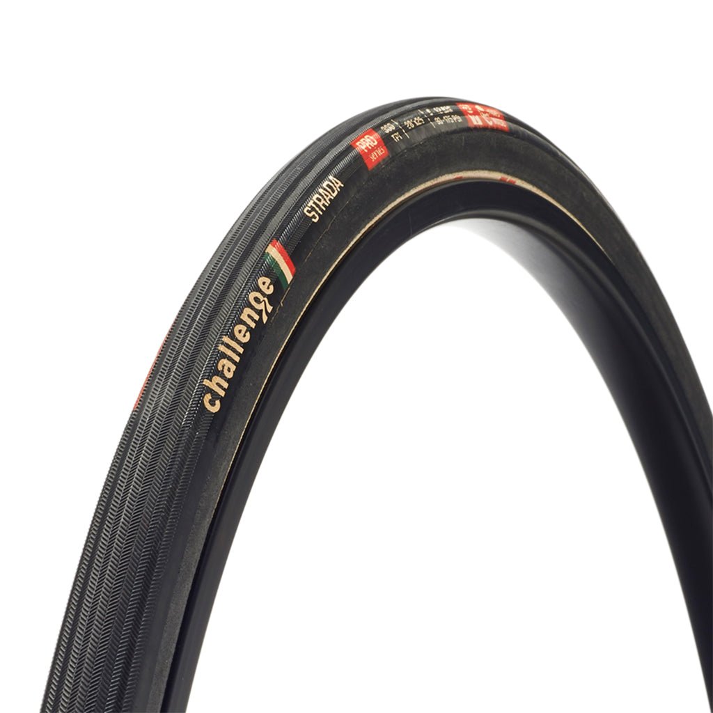 Tires Challenge Challenge Tire Strada Pro Tubular Tire 700x25 Black Dark Slate Gray