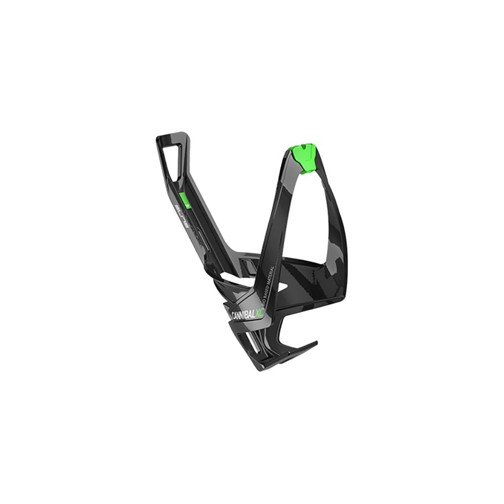 Water Bottle Cages Elite Elite Cannibal XC Bio Bottle Cage Black/Green Dark Slate Gray