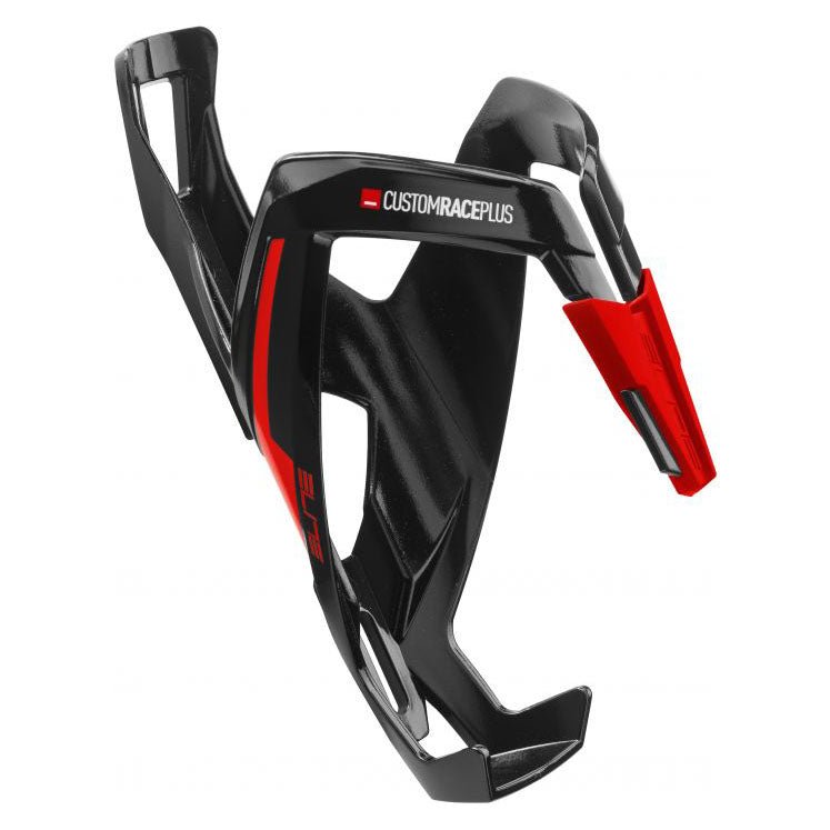 Water Bottle Cages Elite Elite Custom Race Plus Water Bottle Cage - Glossy Black/Red Dark Slate Gray