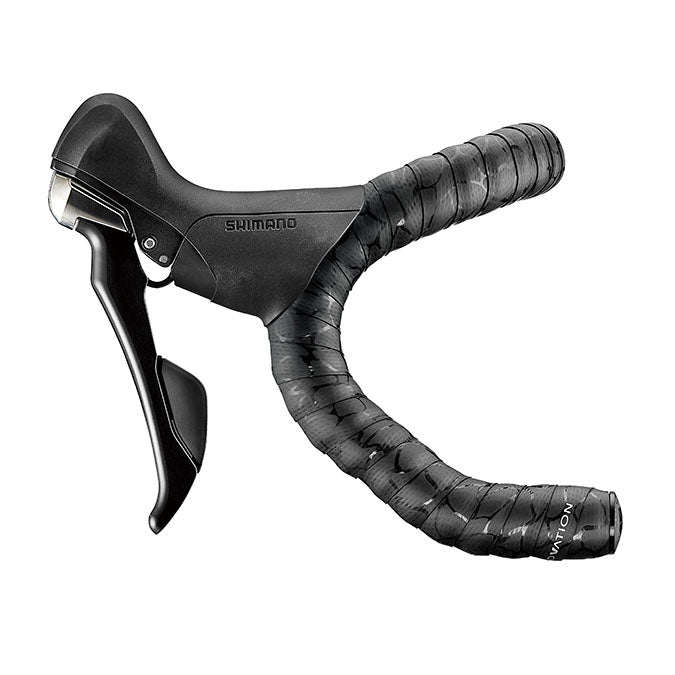 Bar Tape Ciclovation Ciclovation Leather Touch Handlebar Tape Magma Blk/Ash Dark Slate Gray
