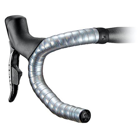 Bar Tape Ciclovation Ciclovation Leather Touch Handlebar Tape Gamma Style Platinum Dark Slate Gray
