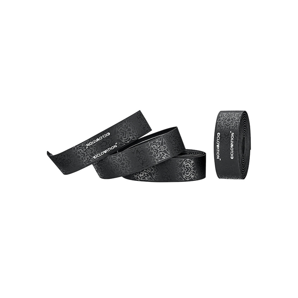 Bar Tape Ciclovation Ciclovation Seitex Ballistic Handlebar Tape Kanok Art Black Dark Slate Gray