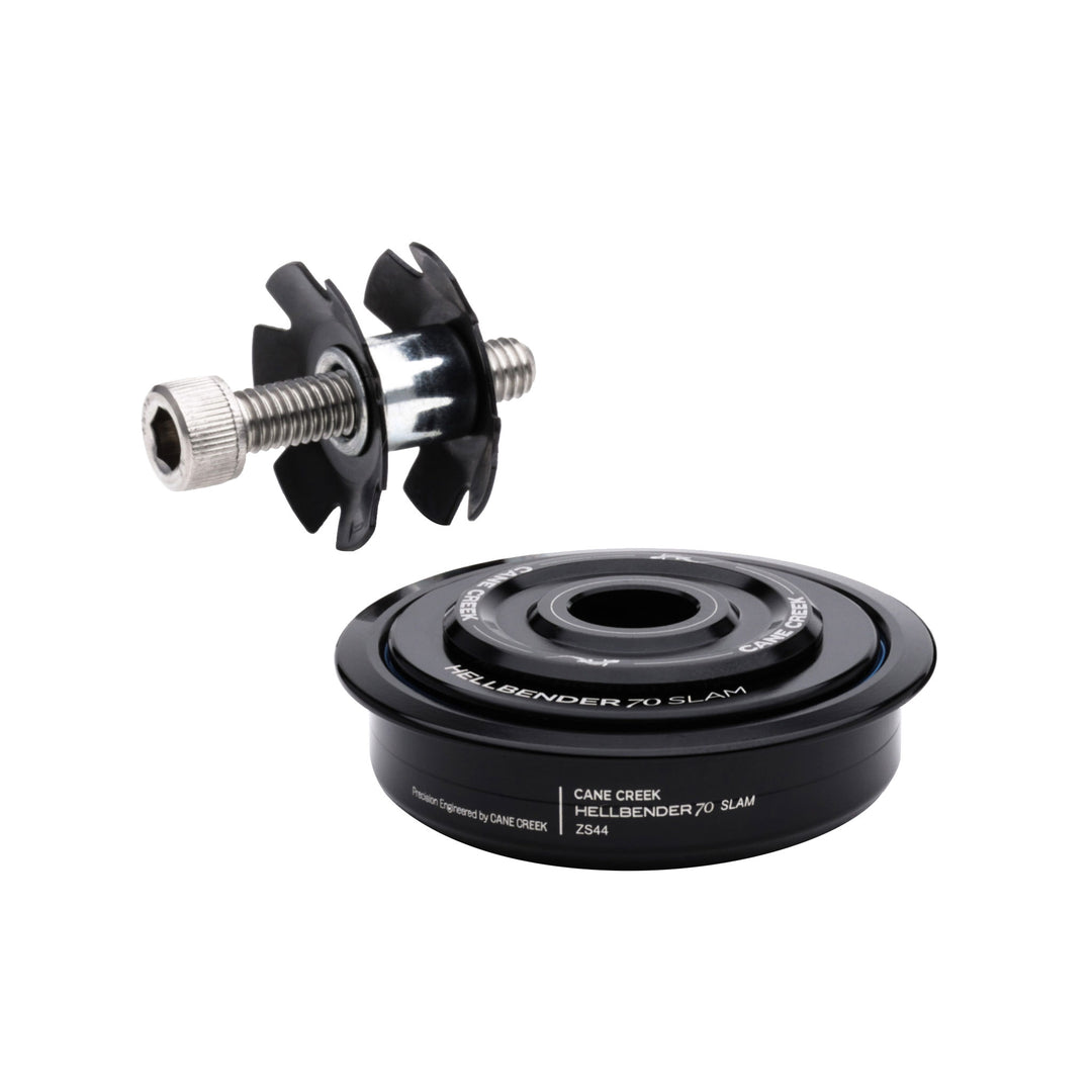 Headset Upper Cane Creek Cane Creek Hellbender 70 Slam Upper Headset - ZS44/28.6/H2 Black Dark Slate Gray