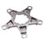 Crank Spider Cane Creek Cane Creek 2X Chainring Spider 110mm BCD Titanium Gray Dark Gray