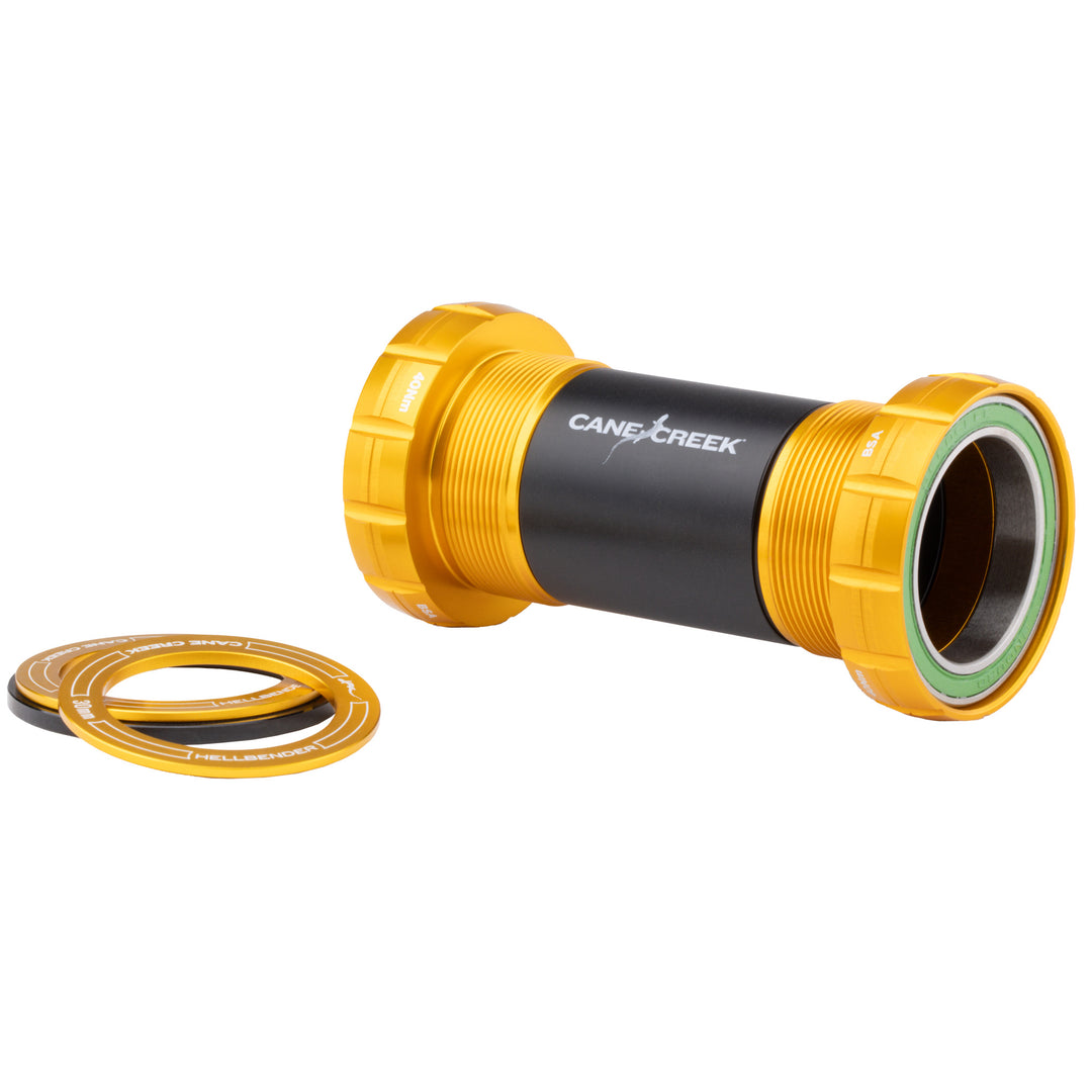 Bottom Brackets Cane Creek Cane Creek Hellbender 70 BSA Thread BB 30mm 68/73mm Gold Dark Slate Gray