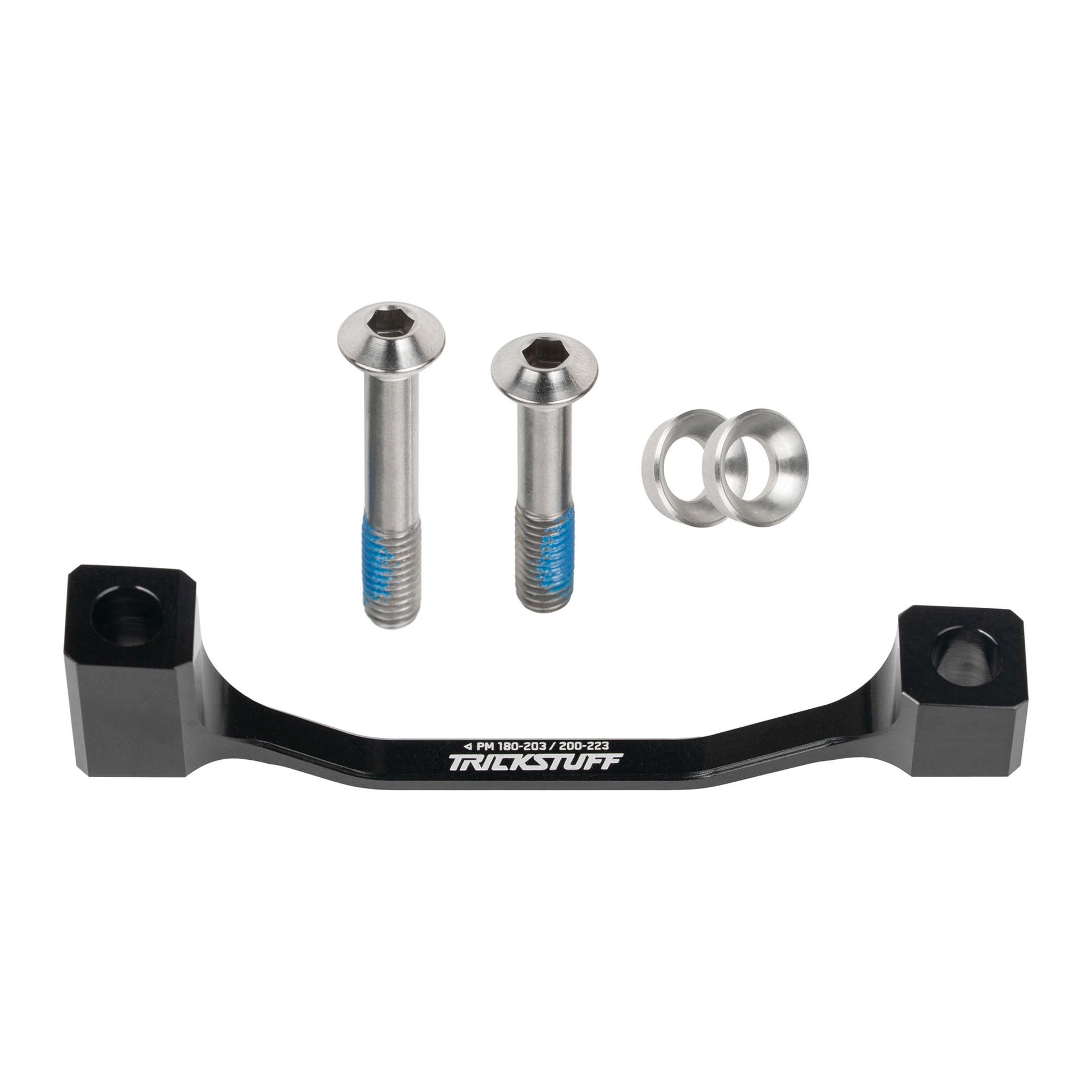 Disc Brake Adapters & Bolts Trickstuff Trickstuff +23 PM 74mm Caliper Adapter PM180/PM200 Black Dark Slate Gray