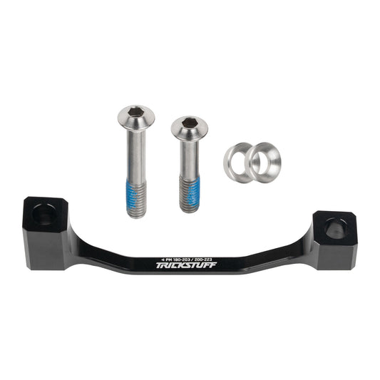 Disc Brake Adapters & Bolts Trickstuff Trickstuff +23 PM 74mm Caliper Adapter PM180/PM200 Black Dark Slate Gray