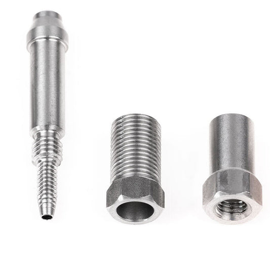 Disc Hose and Parts Trickstuff Trickstuff M8x0.75 Fitting For 5mm Goodridge Hose Silver Each Gray