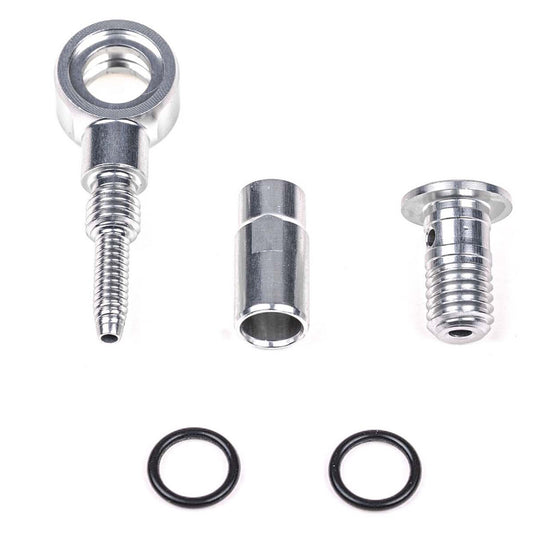 Disc Hose and Parts Trickstuff Trickstuff Banjo Kit For Beta Kevlar Hose Silver Each Gray
