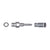 Disc Hose and Parts Trickstuff Trickstuff M6x1 Fitting For Beta Kevlar Hose Silver Each Light Slate Gray