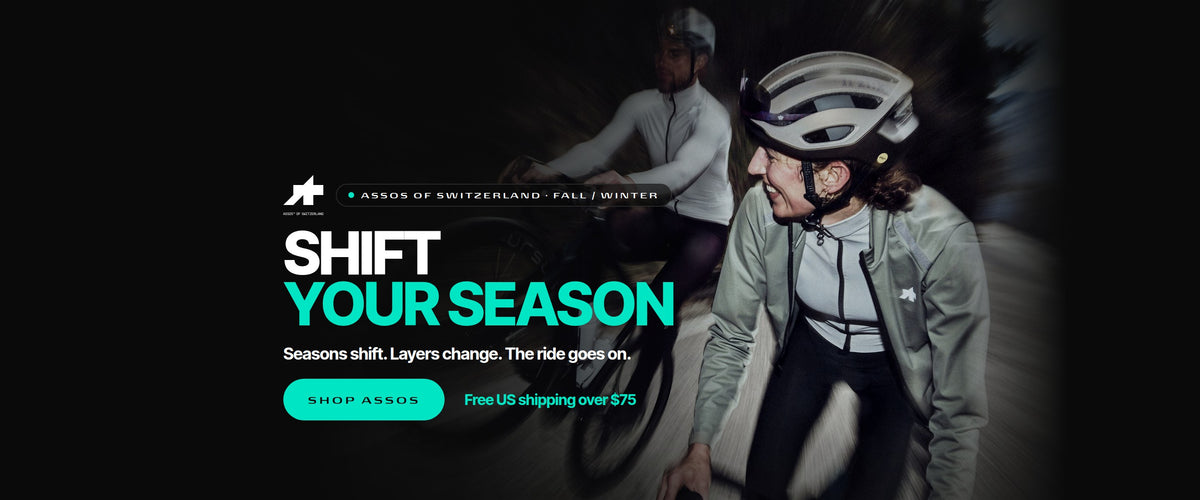 Assos SHIFT: Shift your season. Shop Assos at Dragonspine Cycling