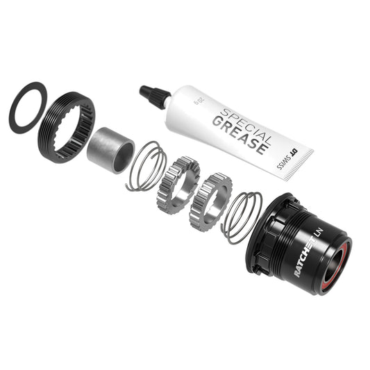 Hub Parts DT Swiss DT Swiss 370 Ratchet LN 18t Upgrade Kit XD FH Body Dark Slate Gray