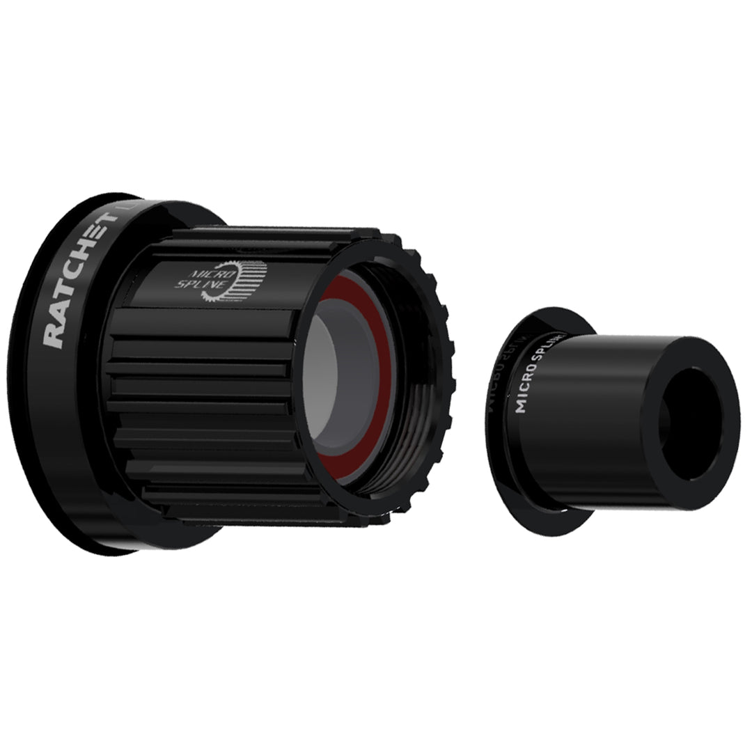 Freehubs DT Swiss DT Swiss Ratchet LN Freehub Body - Shimano Micro Spline Standard Aluminum Sealed Bearing Kit w/ End Cap 12 x 142/148 mm Black