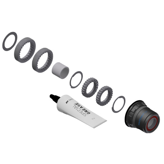 Hub Parts DT Swiss DT Swiss 370 Hybrid Ratchet LN 18t Upgrade Kit XD FH Body Dark Slate Gray