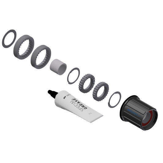 Hub Parts DT Swiss DT Swiss 370 Hybrid Ratchet LN 18t Upgrade Kit HG 8-11 FH Body Dark Slate Gray