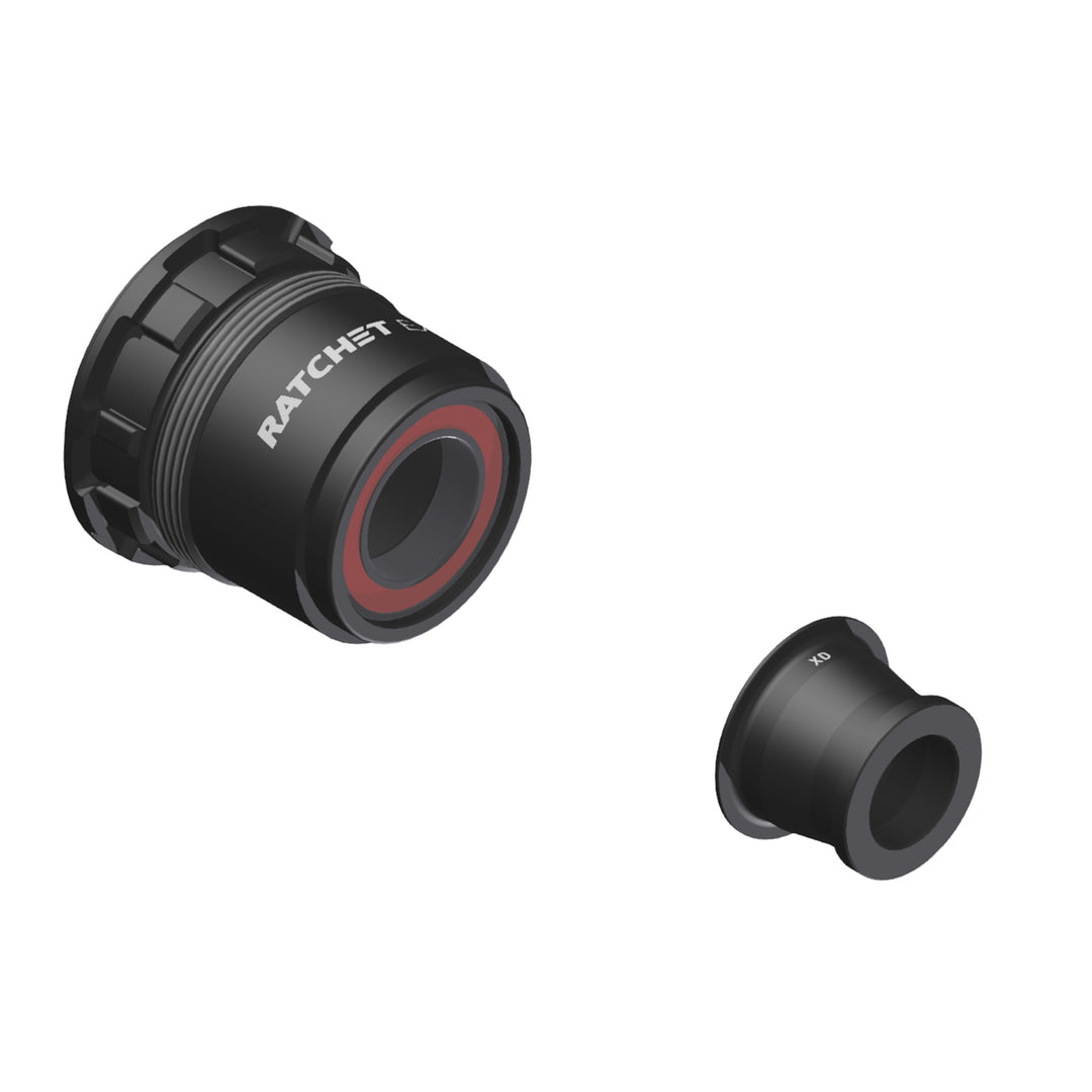 Freehubs DT Swiss DT Swiss Ratchet EXP Freehub Body - SRAM XD Standard Aluminum Sealed Bearing Kit w/ End Cap 12 x 142/148 mm Dark Slate Gray