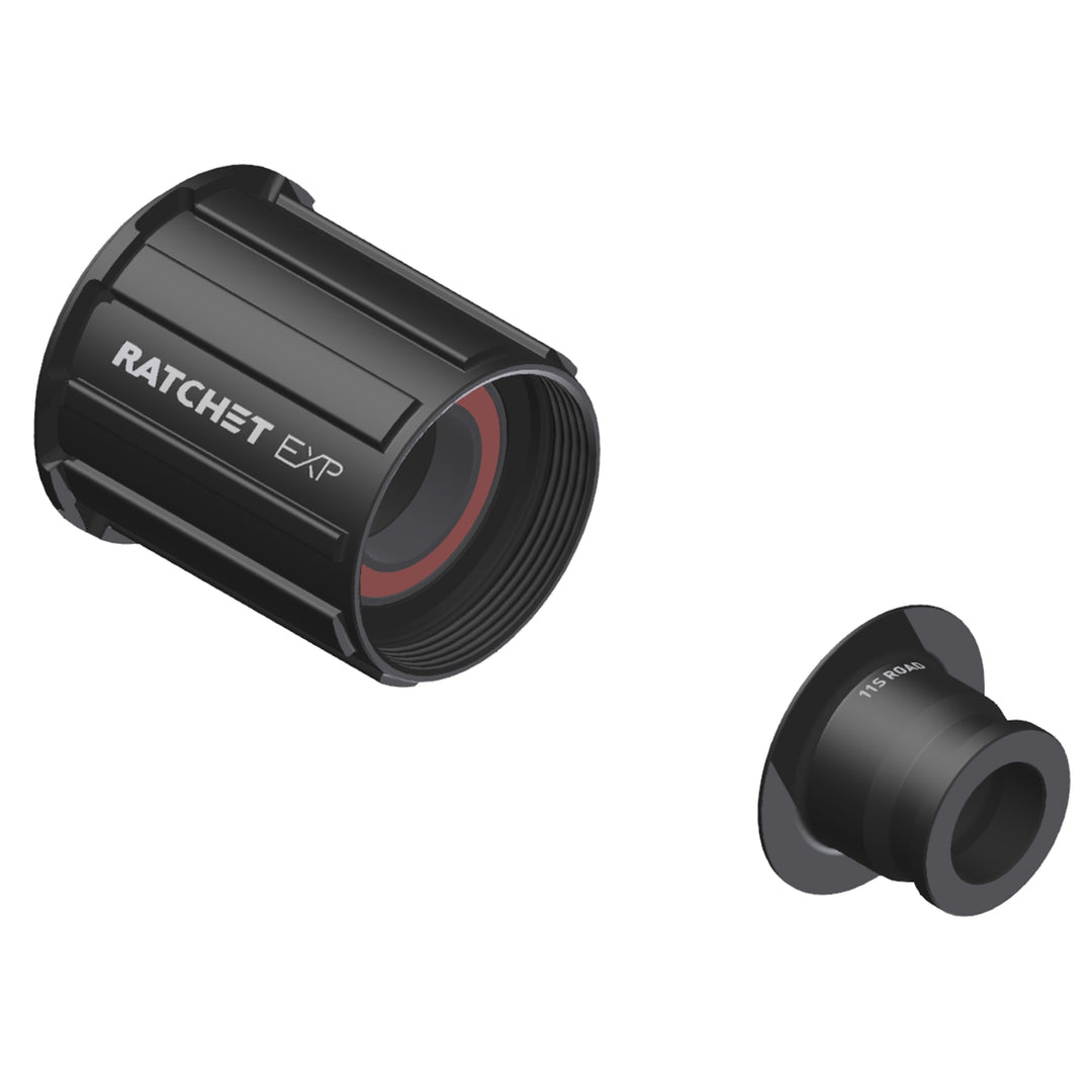 Freehubs DT Swiss DT Swiss Ratchet EXP Freehub Body - Shimano HG 11 Road Light Aluminum Sealed Bearing Kit w/ End Cap 12 x 142 mm Dark Slate Gray