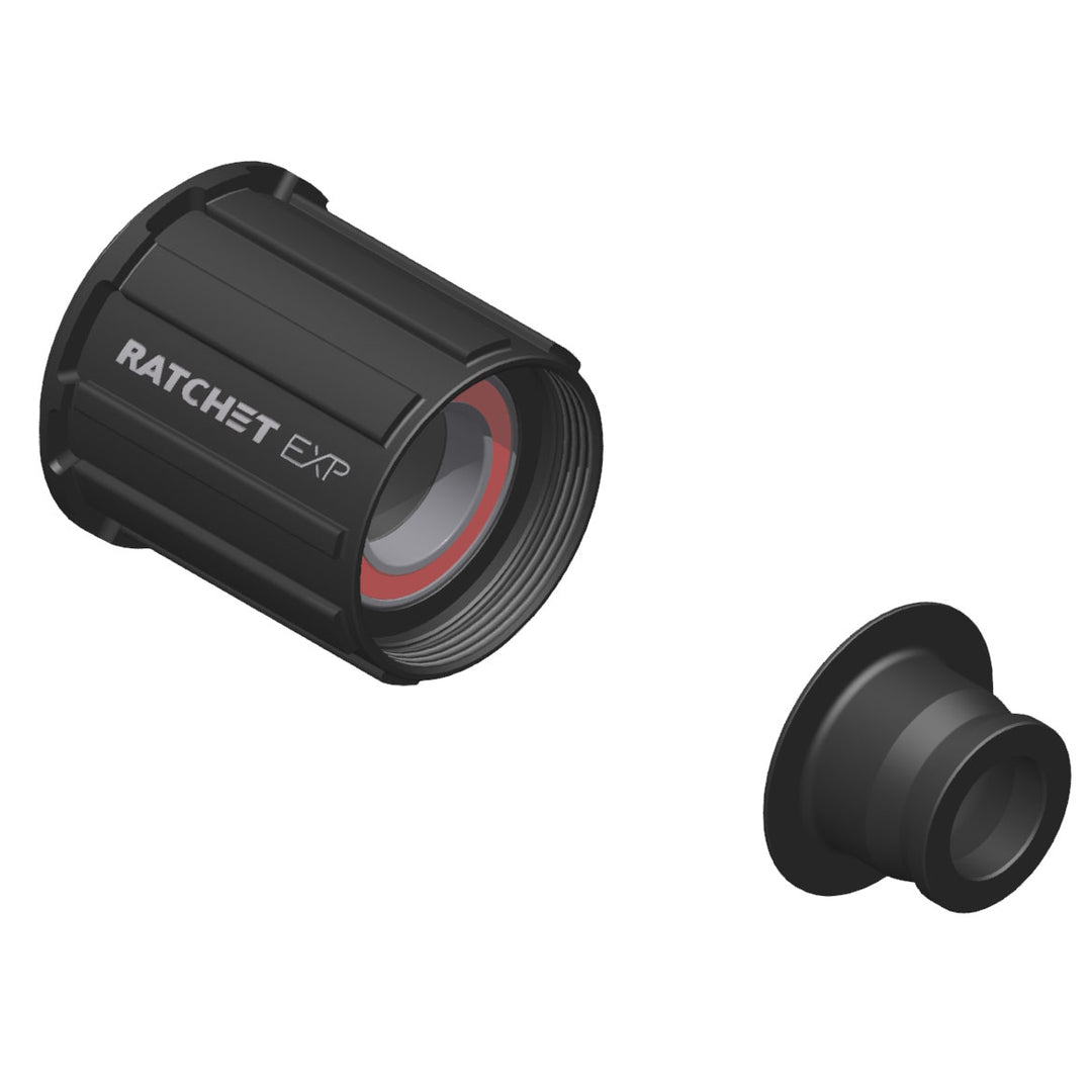 Freehubs DT Swiss DT Swiss Ratchet EXP Freehub Body - Shimano HG 11 MTN Light Aluminum Sealed Bearing Kit w/ End Cap 12 x 142/148 mm Dark Slate Gray