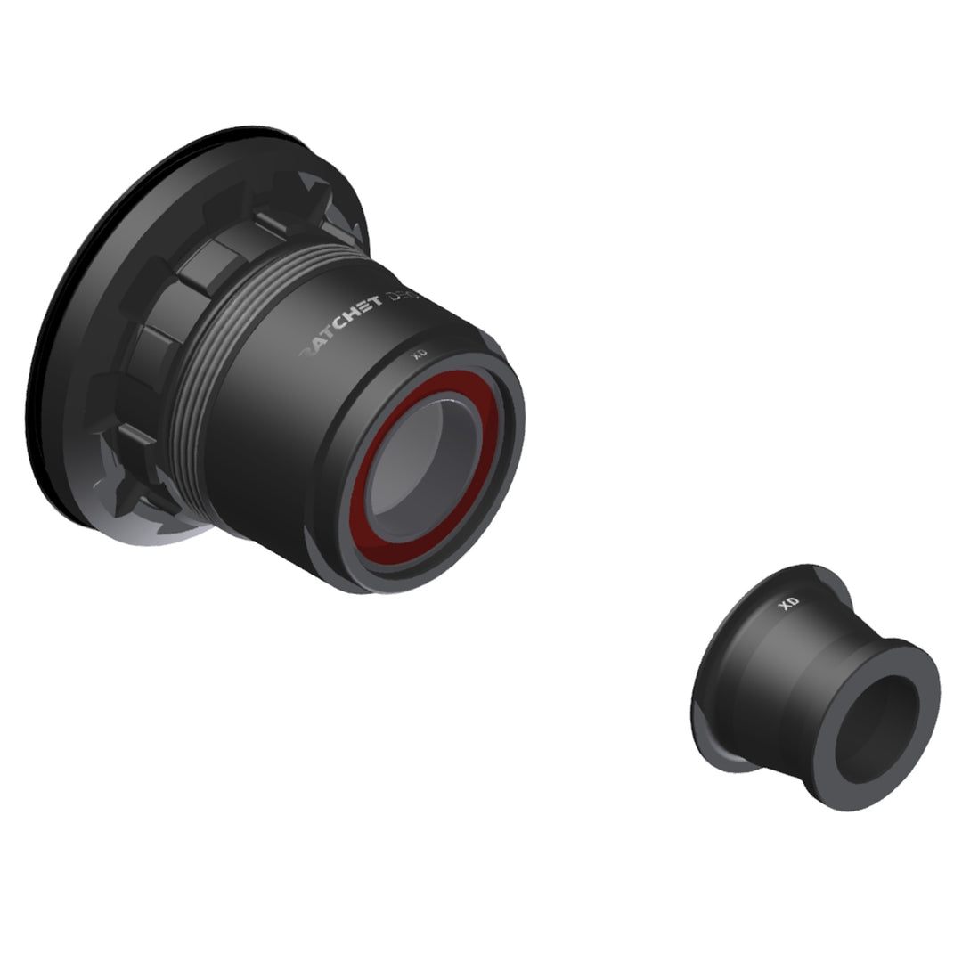 Freehubs DT Swiss DT Swiss Ratchet DEG Freehub Body - SRAM XD Light Aluminum Ball Bearing w/ End Cap 12 x 148 mm Dark Slate Gray