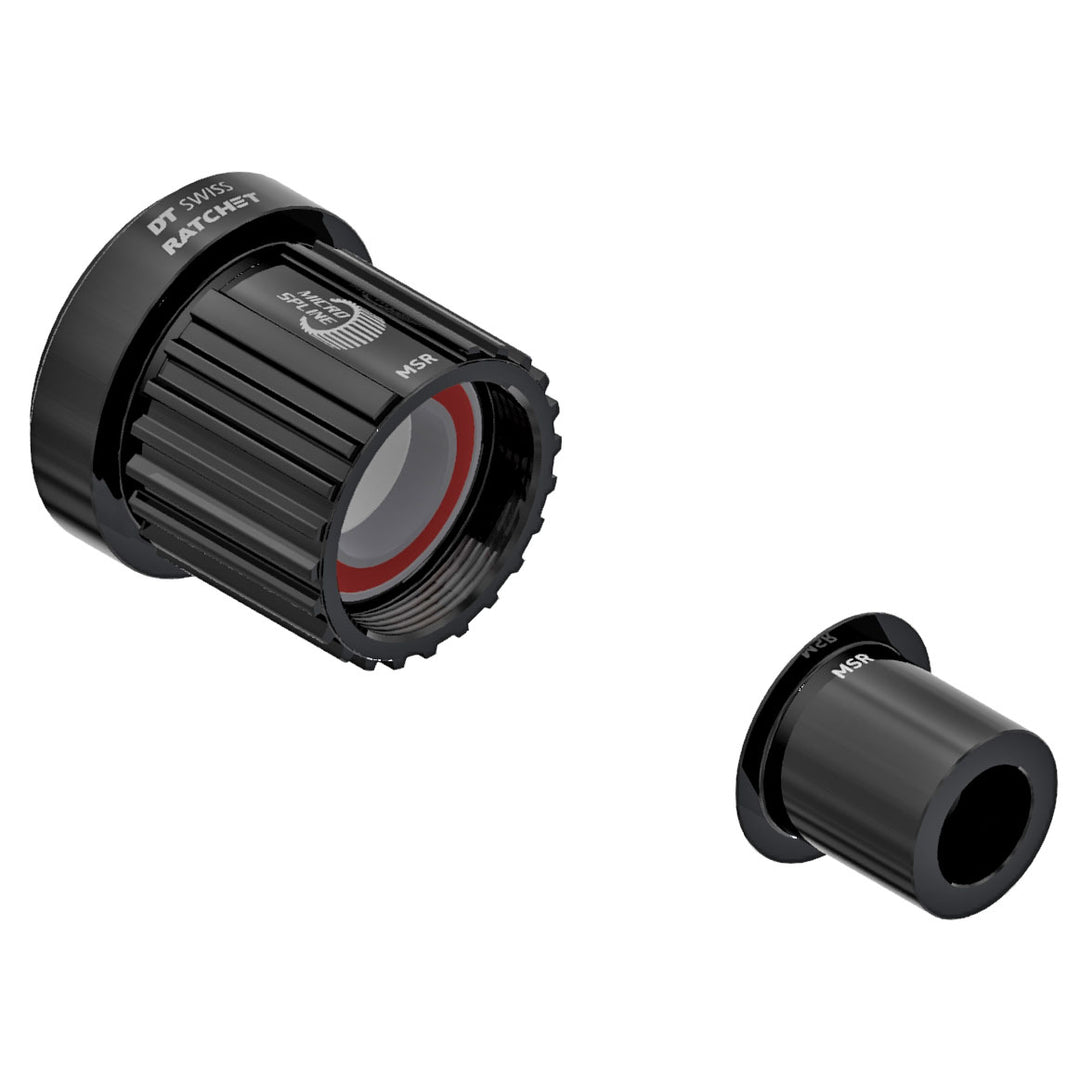Freehubs DT Swiss DT Swiss Ratchet Freehub Body - Shimano Micro Spline Road Light Aluminum Ball Bearing w/ End Cap 12 x 142 mm Dark Slate Gray