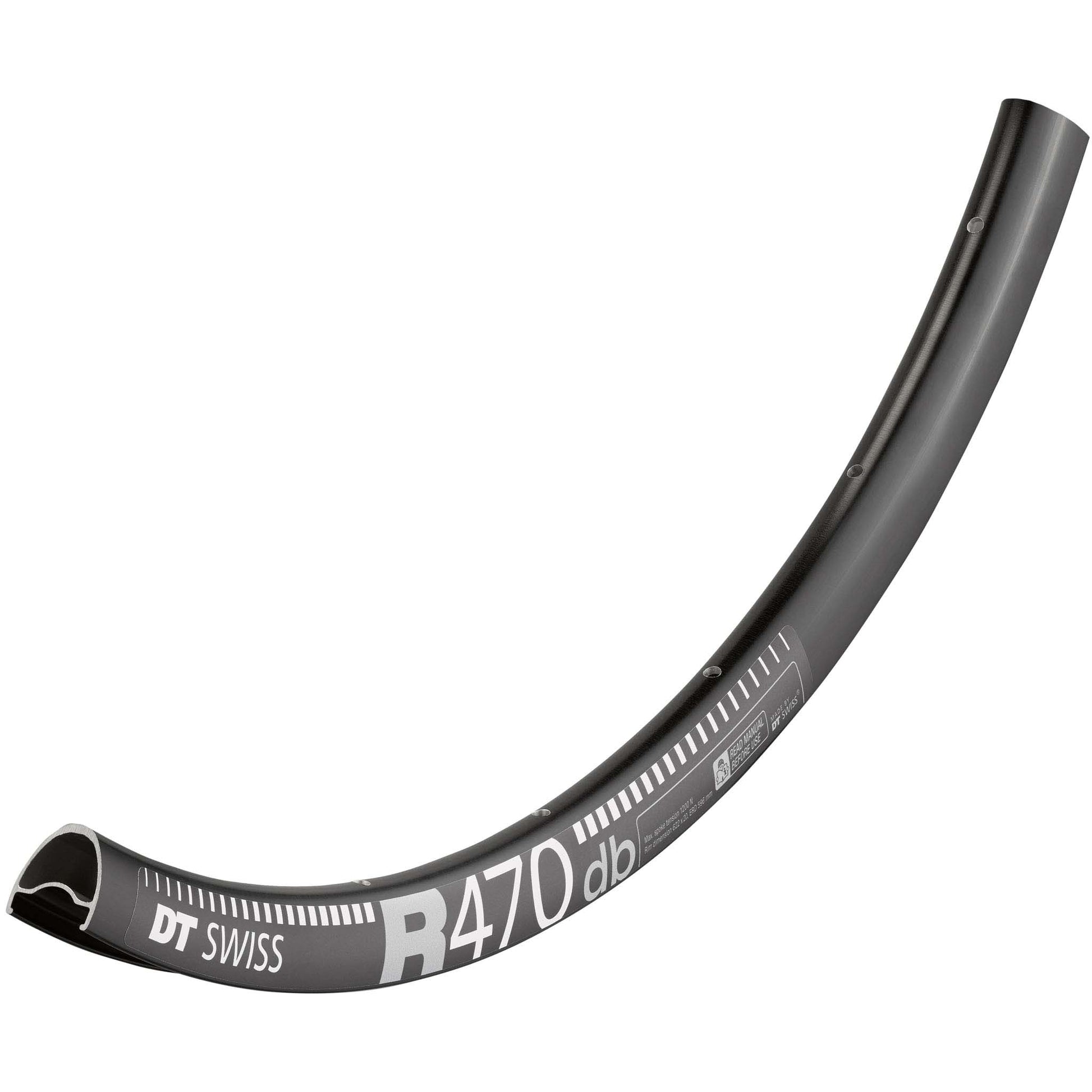 Rims DT Swiss DT Swiss R 470 Disc 700c Rim 24h Dim Gray