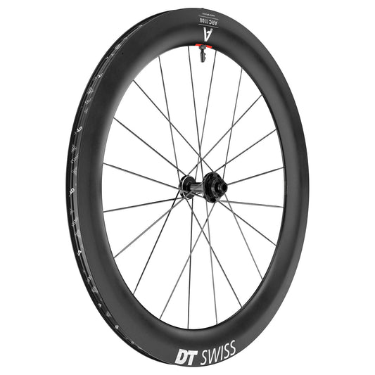 Front Wheel DT Swiss DT Swiss ARC 1100 DiCut 65 Front Wheel - 700 12 x 100mm Center-Lock Black Dark Slate Gray