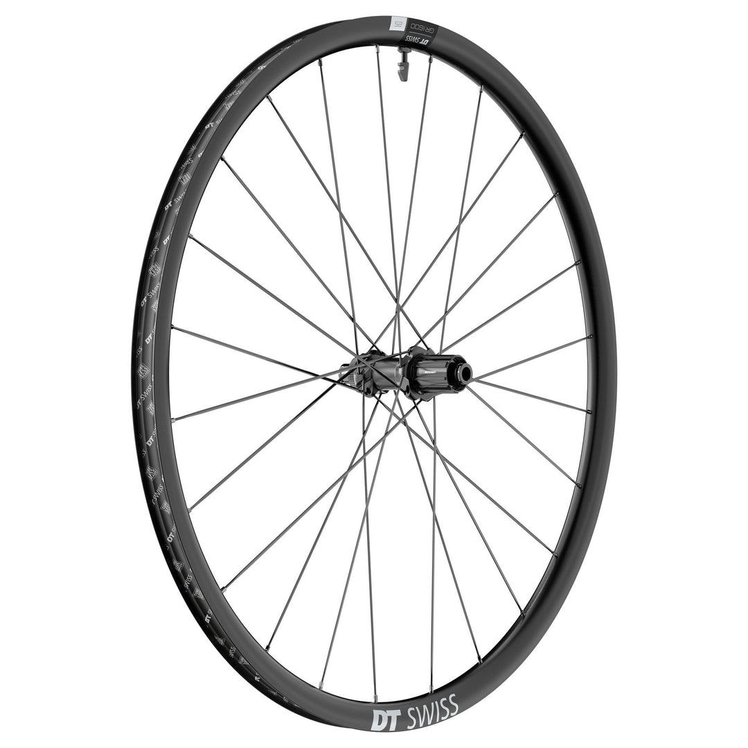 Rear Wheel DT Swiss DT Swiss GR 1600 Spline 25 Rear Wheel - 700 12 x 142mm Center-Lock HG 11 BLK Dark Slate Gray