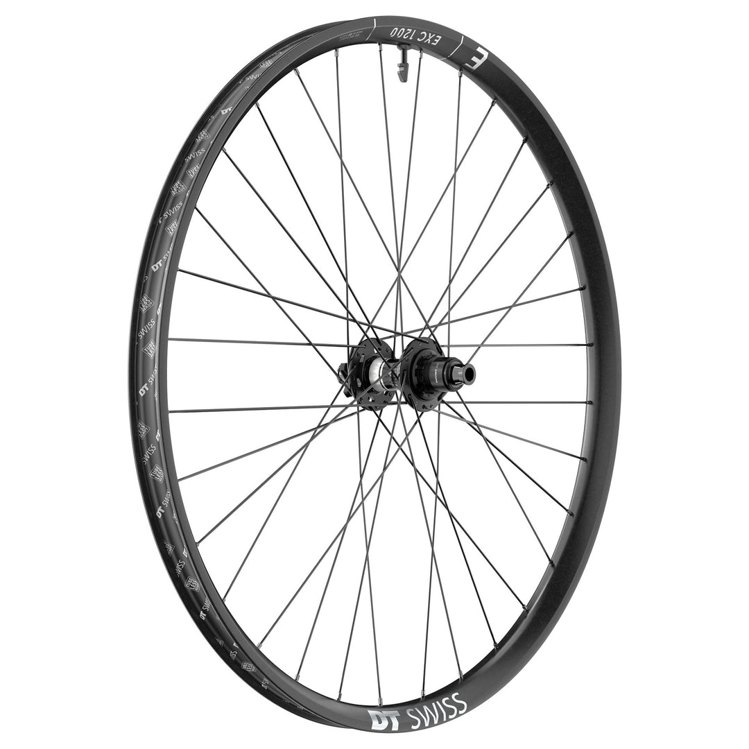 Rear Wheel DT Swiss DT Swiss EXC 1200 Classic Rear Wheel - 29" 12 x 148mm 6-Bolt XD Ratchet DEG 90 BLK Dark Slate Gray
