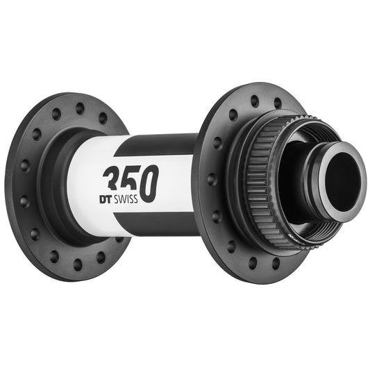 Front Hub DT Swiss DT Swiss 350 Front Hub - 15 x 110mm Center-Lock Black 32H Dark Slate Gray