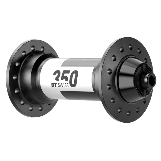 Front Hub DT Swiss DT Swiss 350 Front Hub - QR x 100mm Rim Brake Black 24H Dark Slate Gray