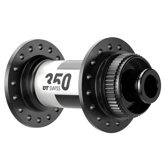 Front Hub DT Swiss DT Swiss 350 Front Hub - 12 x 100mm Center-Lock Black 28H Dark Slate Gray