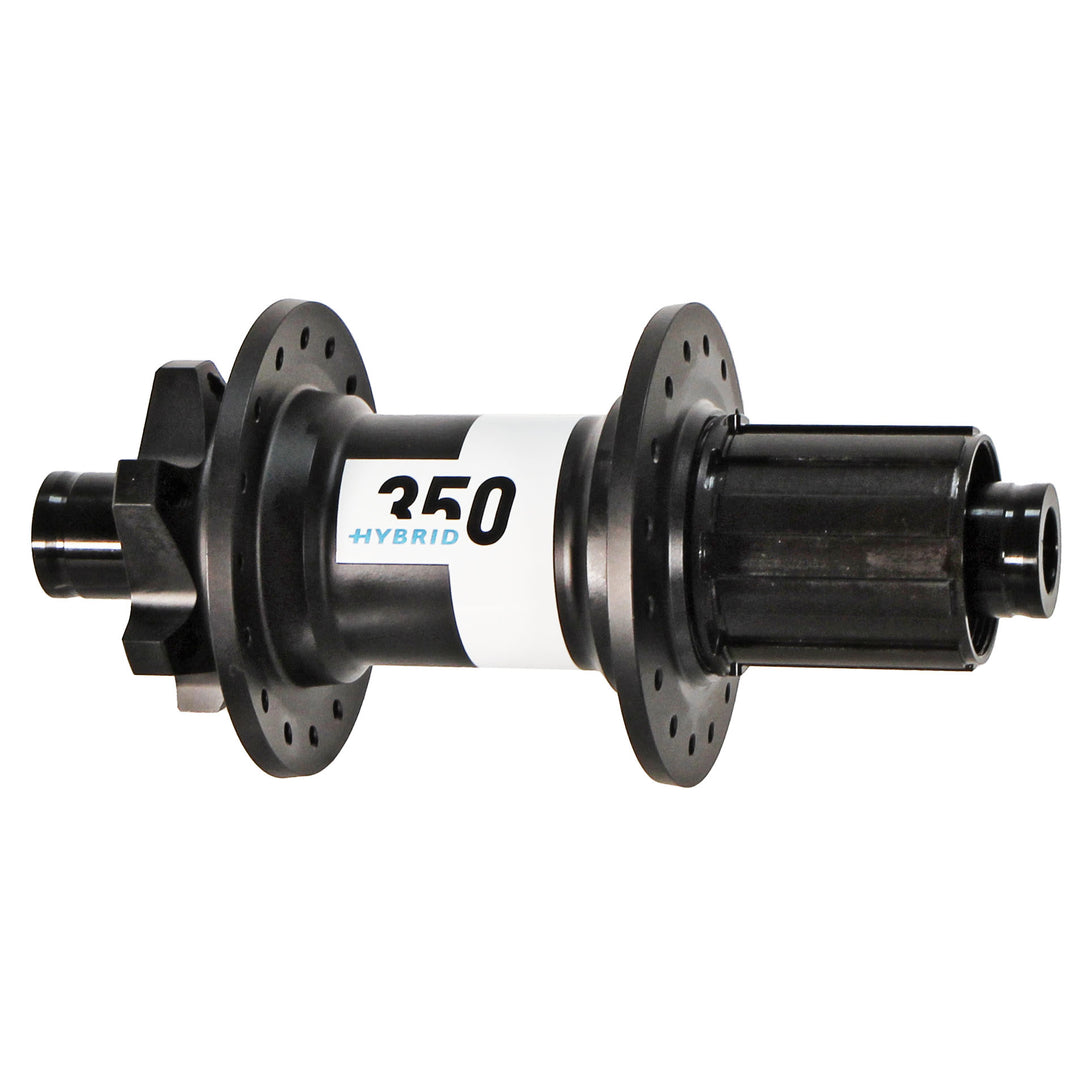 Hubs DT Swiss DT Swiss 350 Hybrid Rear Hub - 12 x 148mm 6-Bolt HG 11 MTN Black 32h 24pt Dark Slate Gray