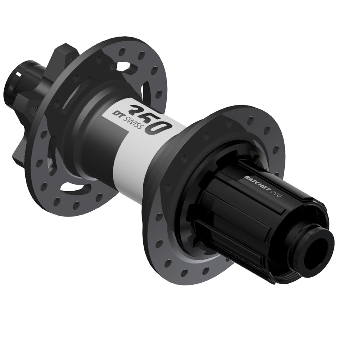 Hubs DT Swiss DT Swiss 350 DEG Rear Hub - 12 x 148mm 6-Bolt HG 11 MTN Black 28H 72pt Dark Slate Gray