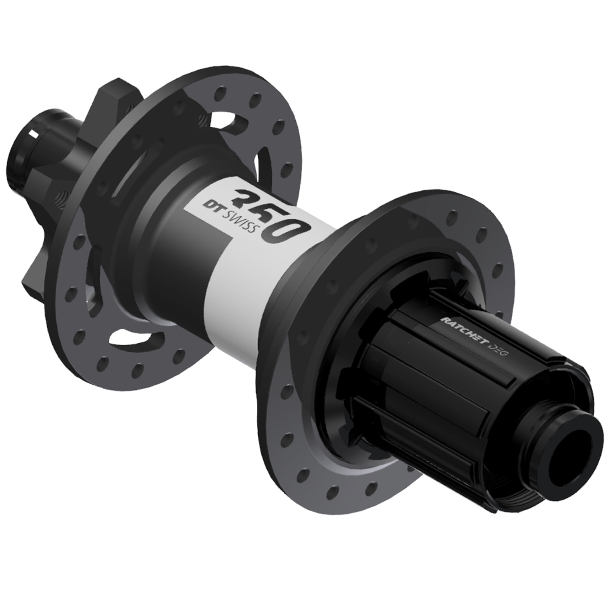 Hubs DT Swiss DT Swiss 350 DEG Rear Hub - 12 x 148mm 6-Bolt HG 11 MTN Black 28H 72pt Dark Slate Gray