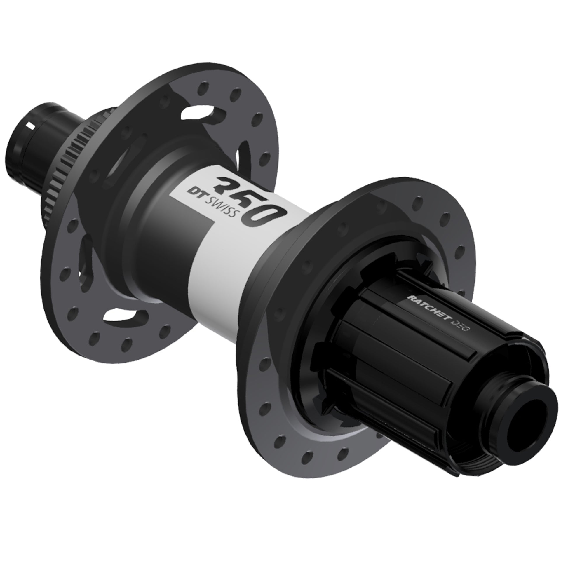 Hubs DT Swiss DT Swiss 350 DEG Rear Hub - 12 x 148mm Center-Lock HG 11 MTN Black 28H 72pt Dark Slate Gray