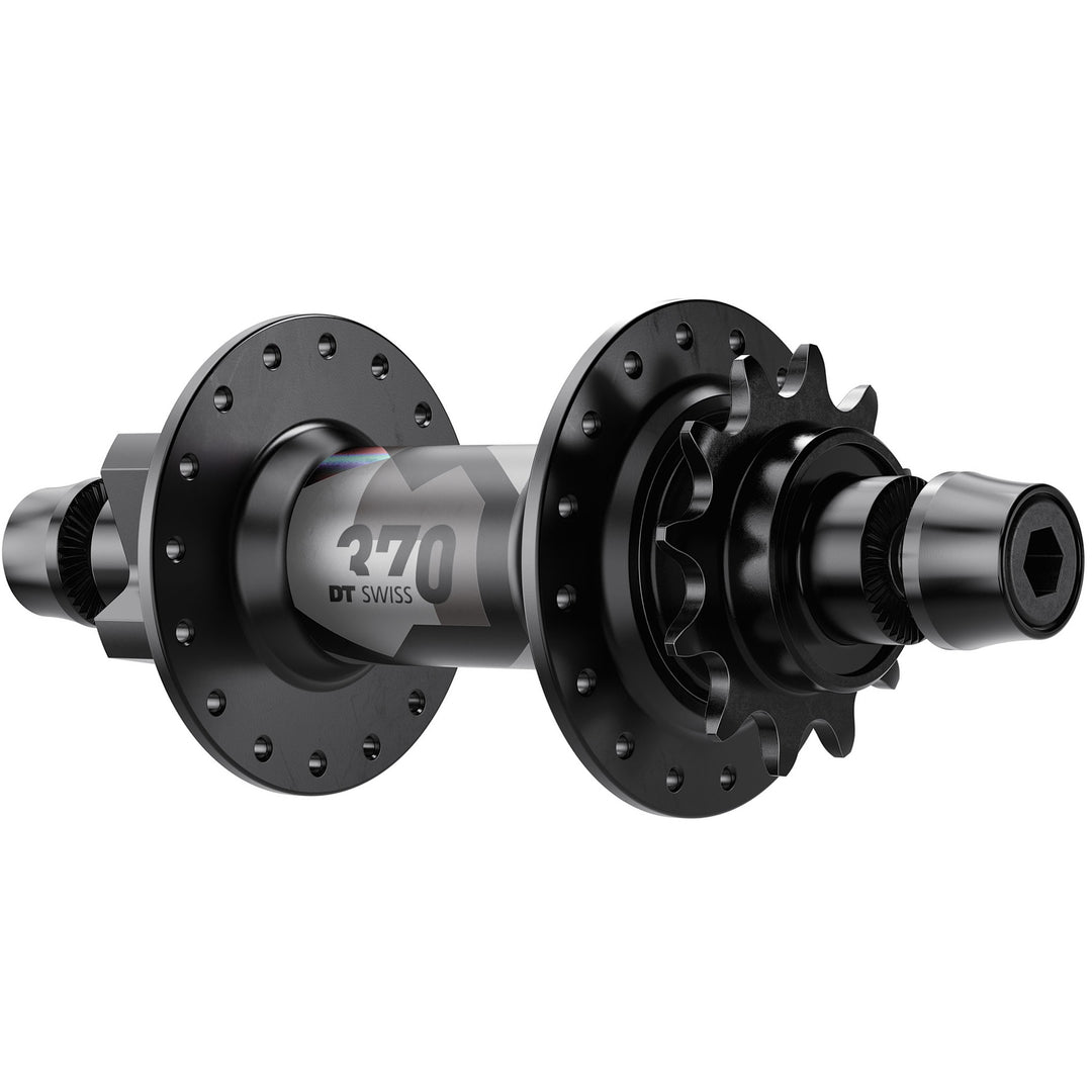 Hubs DT Swiss DT Swiss 370 DJ 6B Disc Rear Hub 32h 10x135mm nutted Dark Slate Gray